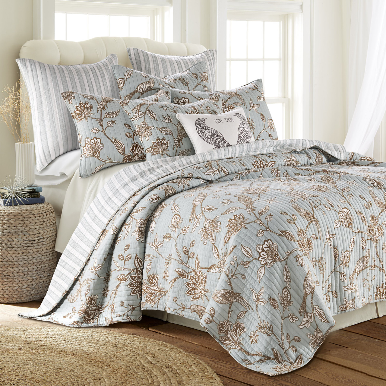 Levtex Tanzie Teal Quilt Set - Bay Home and Linens