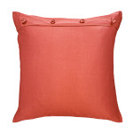 Ann Gish Charmeuse Pillow with French Knot - Poppy