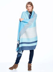 Shupaca Reversible Alpaca Throw Blanket - Cool Agave