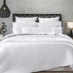 Orchids Lux Home Athena Coverlet - White