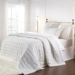 Orchids Lux Home Madison Quilt - Pearl