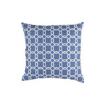 Lili Alessandra Lynx Square Pillow - Azure/White