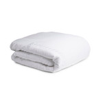 Kassatex Catena Embroidered Percale Duvet Cover - White