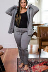 Yala Angel Bamboo & Organic Cotton Jogger Sweatshirt Lounge Pant - Space Grey