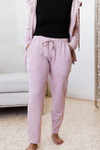 Yala Angel Bamboo & Organic Cotton Jogger Sweatshirt Lounge Pant - Lotus Pink