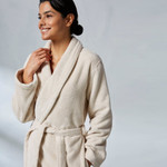 Kassatex Turkish Plush Cotton Robe - Avena