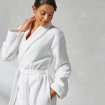 Kassatex Turkish Plush Cotton Robe - White