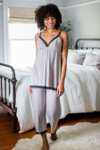 Yala Iris Lace Pajama Set - Ash