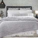 Orchids Lux Home Bella Quilt - Grey