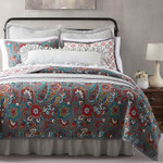 Paseo Road Abbie Quilt Set - Teal
