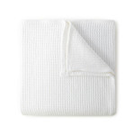 Peacock Alley Delta Basket Weave Throw Blanket - White