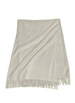 Yala Silk Fleece Throw - Stone