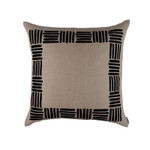 Lili Alessandra Aspen Euro Pillow - Dark Sand / Black