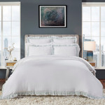 Orchids Lux Home Solana Duvet Cover - Ice Mint