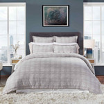 Orchids Lux Home Bronte Duvet Cover - Graphite