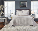 Orchids Lux Home Oscar Quilt - Champagne