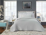 Orchids Lux Home Oscar Quilt - Ice Mint