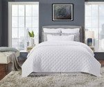 Orchids Lux Home Oscar Quilt - White