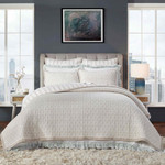 Orchids Lux Home Serenity Quilt - Sand