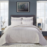 Orchids Lux Home Malibu Coverlet - Oyster