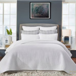Orchids Lux Home Milton Coverlet - White
