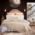 Orchids Lux Home Monroe Blanket - Dune/Pearl