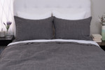 Amity Home Harlow Duvet Cover - Charcoal 