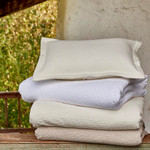 TL at Home Alexa Coverlet - White