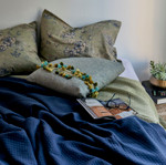 TL at Home Tracey Coverlet - Navy