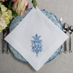 Arte Italica Royal Napkin Set  - White/Blue