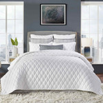 Orchids Lux Home Avalon Coverlet - White