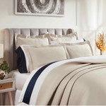Orchids Lux Home Soho Coverlet - Champagne