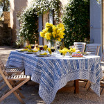 French Tablecloth Avignon - Blue & Marine
