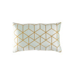 Lili Alessandra Cube Small Rectangle Pillow - Aquamarine / Gold