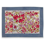 Couleur Nature Jardin Placemats Red & Grey, Set of 6
