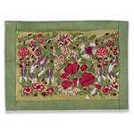 Couleur Nature Jardin Placemats Red & Green, Set of 6