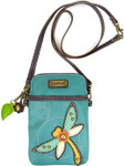 Chala Dragonfly Turquoise Crossbody Cellphone Purse 