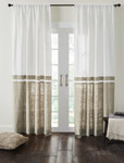 Amity Home Brady Linen Curtain - Ivory/Natural