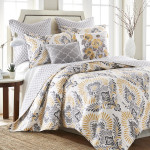 Levtex Home Kiana Yellow Quilt Set