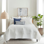 Levtex Home MIlls Waffle White Quilt Set