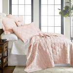 Levtex Home Washed Linen Quilt - Blush