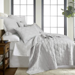 Levtex Home Washed Linen Quilt - Light Grey