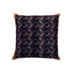 Orchids Lux Home Labyrinth Deco Pillow  -Navy