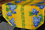 Le Cluny Grape Coated Table Runner - Yellow