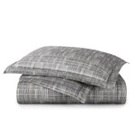 Peacock Alley Biagio Jacquard Duvet Cover - Charcoal