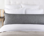 Amity Home Damara Linen Body Pillow - Asphalt