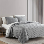 HiEnd Accents Lyocell Quilt - Gray