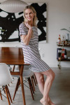 Yala Reese T-Shirt Bamboo Shift Dress - Navy Newport Dress