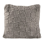 HiEnd Accents Chess Hand Knitted Euro Sham - Taupe
