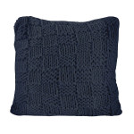 HiEnd Accents Chess Hand Knitted Euro Sham - Navy